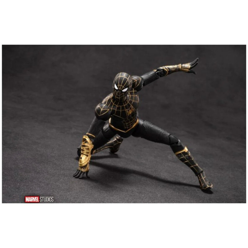 ZD Toys Marvel Spider Man Black & Gold Suit - 7 Inch Figure