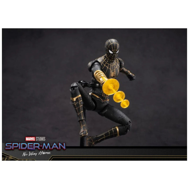 ZD Toys Marvel Spider Man Black & Gold Suit - 7 Inch Figure