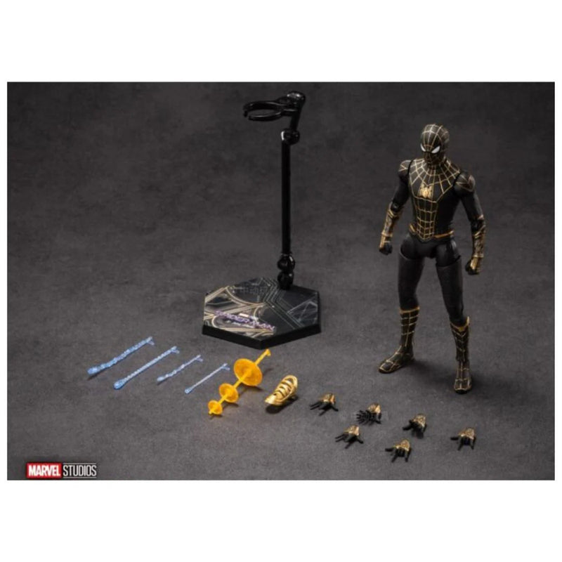 ZD Toys Marvel Spider Man Black & Gold Suit - 7 Inch Figure