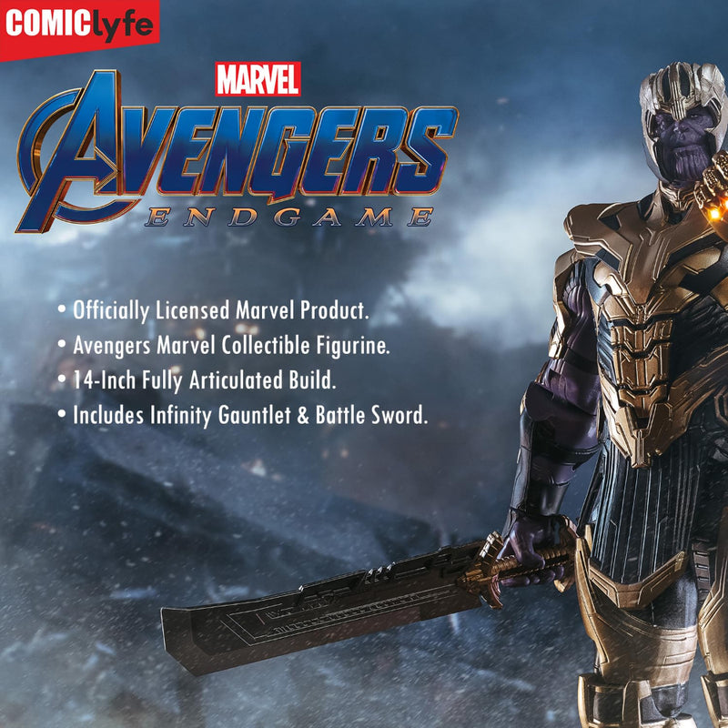 ZD Toys Marvel Thanos 14 Inch Superhero Action Figure