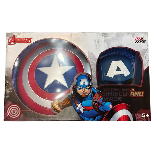 ZD Toys Role Play Marvel Captain America Shield And Mask Set-Action & Toy Figures-ZD Toys-Toycra