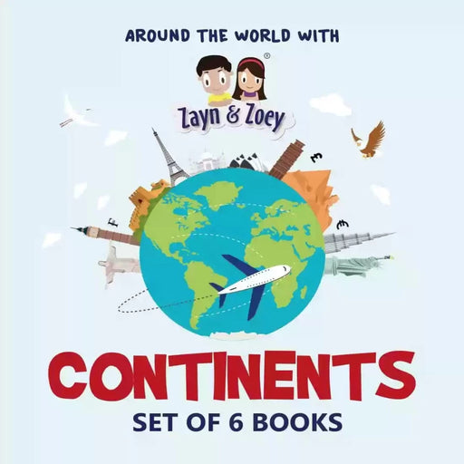 Zayn & Zoey Continents (Set Of 6 Books)-Story Books-Z&Z-Toycra