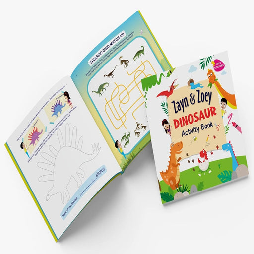 Zayn & Zoey Dinosaur Activity Book-Activity Books-Z&Z-Toycra