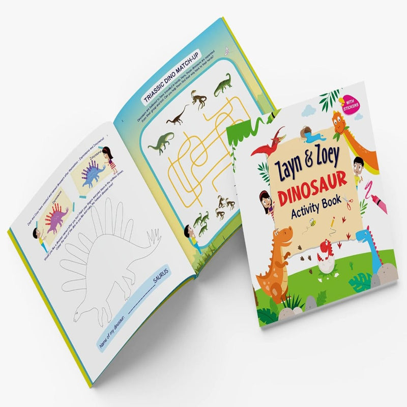 Zayn & Zoey Dinosaur Activity Book