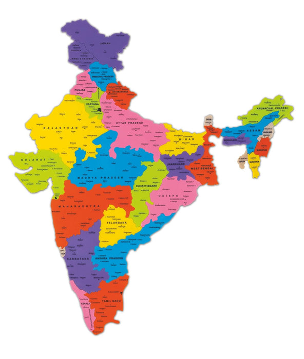 Zephyr Discover India 2 In 1, Puzzles & Educational Toy-Puzzles-Zephyr-Toycra