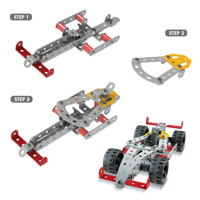 Zephyr Mechanix - 3 Constuction Set (202 Pieces)-Construction-Zephyr-Toycra