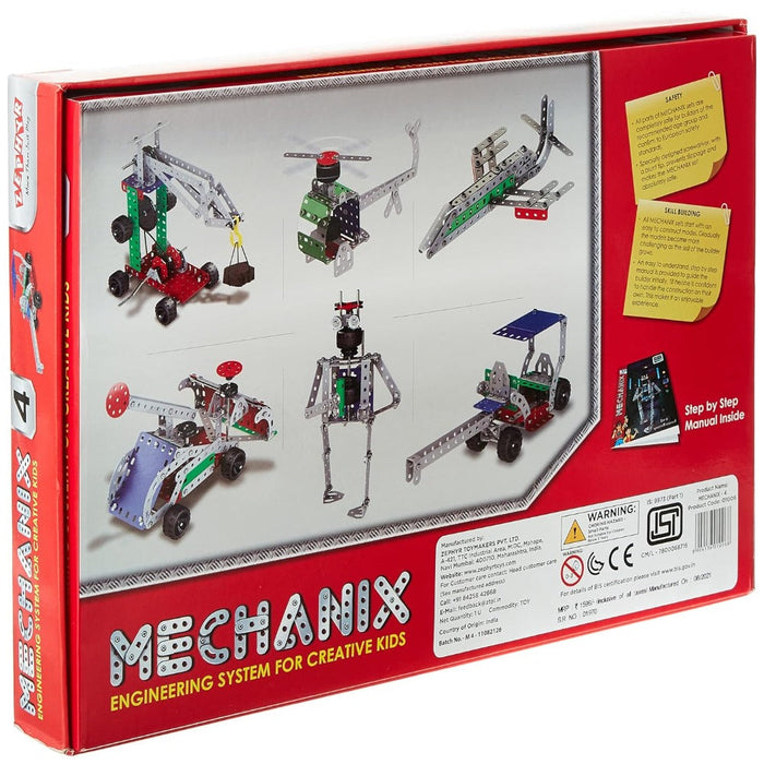 Zephyr Mechanix-4 Construction Set (263 Pieces)-Construction-Zephyr-Toycra