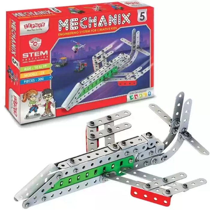 Zephyr Mechanix-5 Construction Set (300 Pieces)-Construction-Zephyr-Toycra