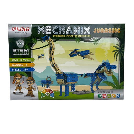 Zephyr Mechanix Jurassic Engineering Systems For Creative Kids (319 Pieces)