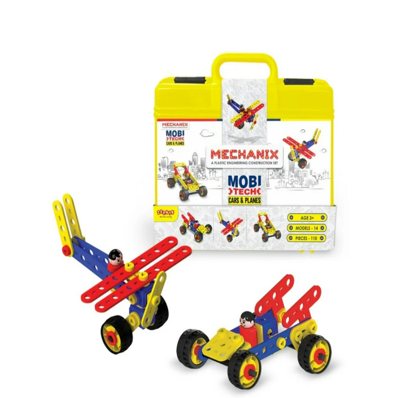 Zephyr Mechanix Mobi Tech Cars & Planes - 110 Pieces