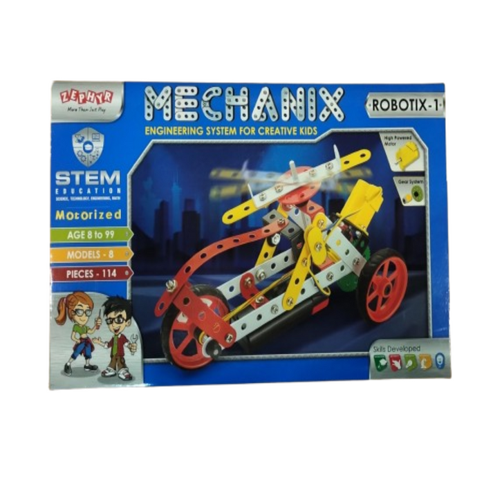 Zephyr Mechanix Motorized Robotix Construction Set-Construction-Zephyr-Toycra