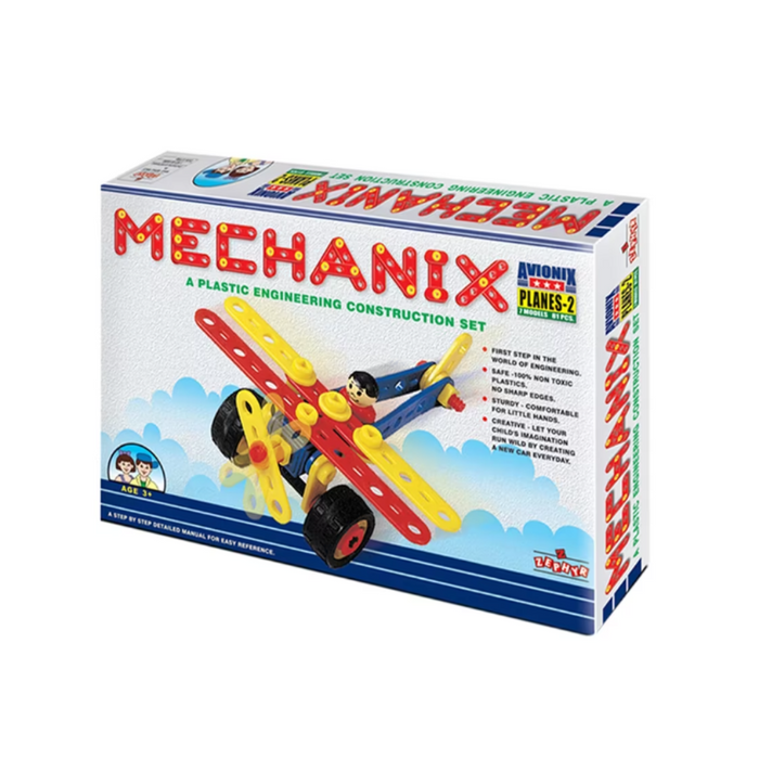 Zephyr Mechanix Planes-2 Plastic Construction Set (81 Pieces)-Construction-Zephyr-Toycra