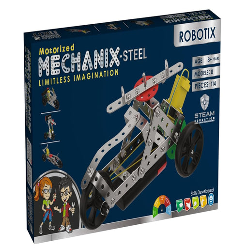 Zephyr Mechanix Steel Robotix Engineering System for Creative Kids STEAM Education Toy-Construction-Zephyr-Toycra