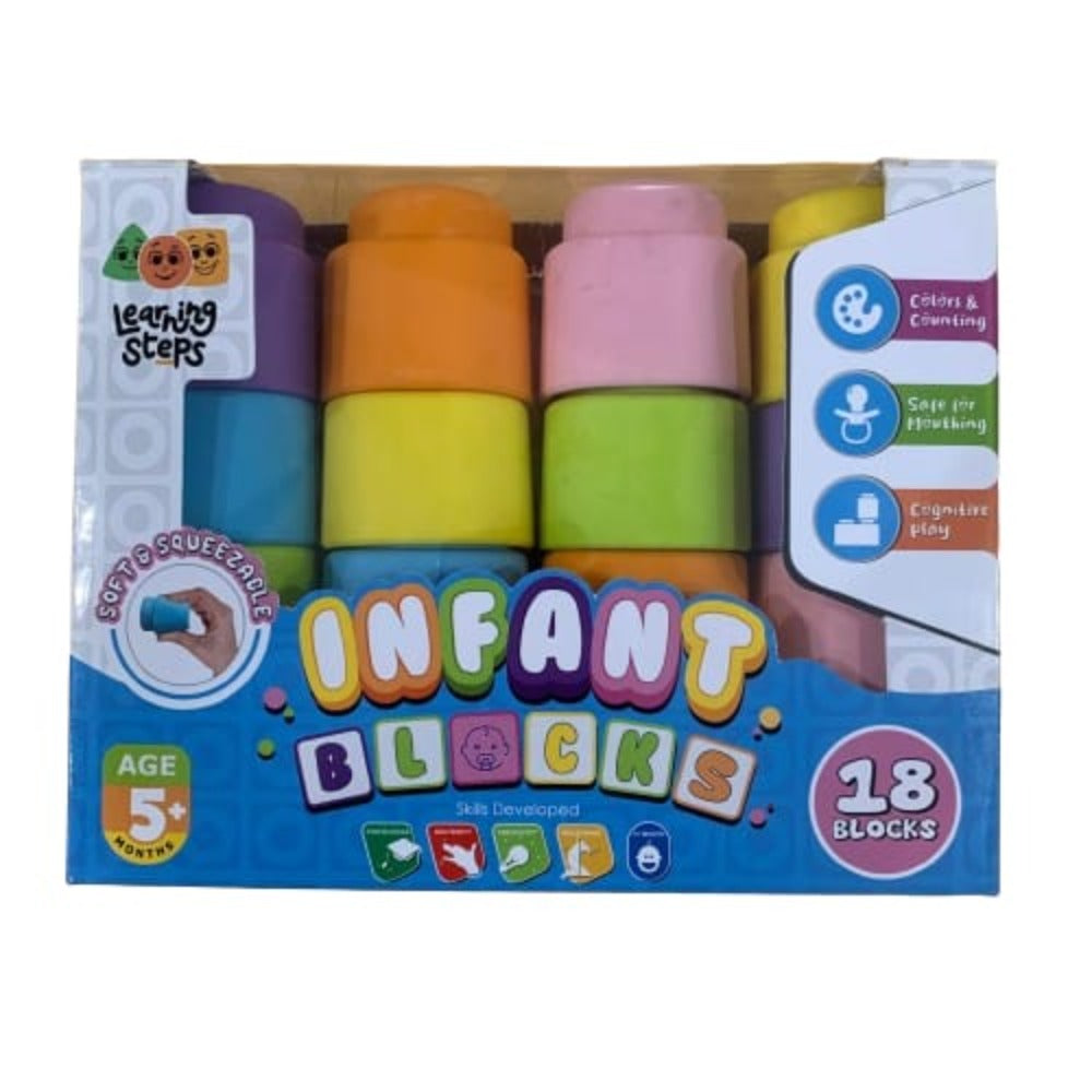 Zephyr Soft & Squeezable Infant Building Blocks Set