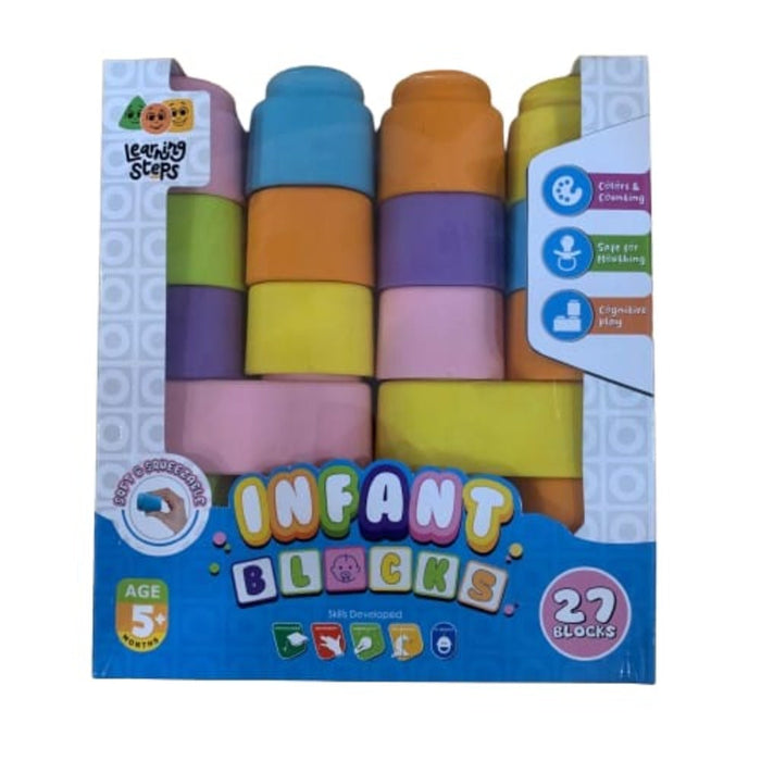 Zephyr Soft & Squeezable Infant Building Blocks Set-Construction-Zephyr-Toycra