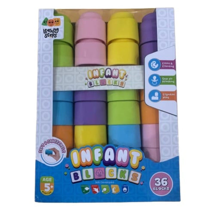 Zephyr Soft & Squeezable Infant Building Blocks Set-Construction-Zephyr-Toycra