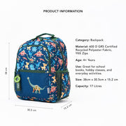 Zookeeper A Time Before Time Backpack