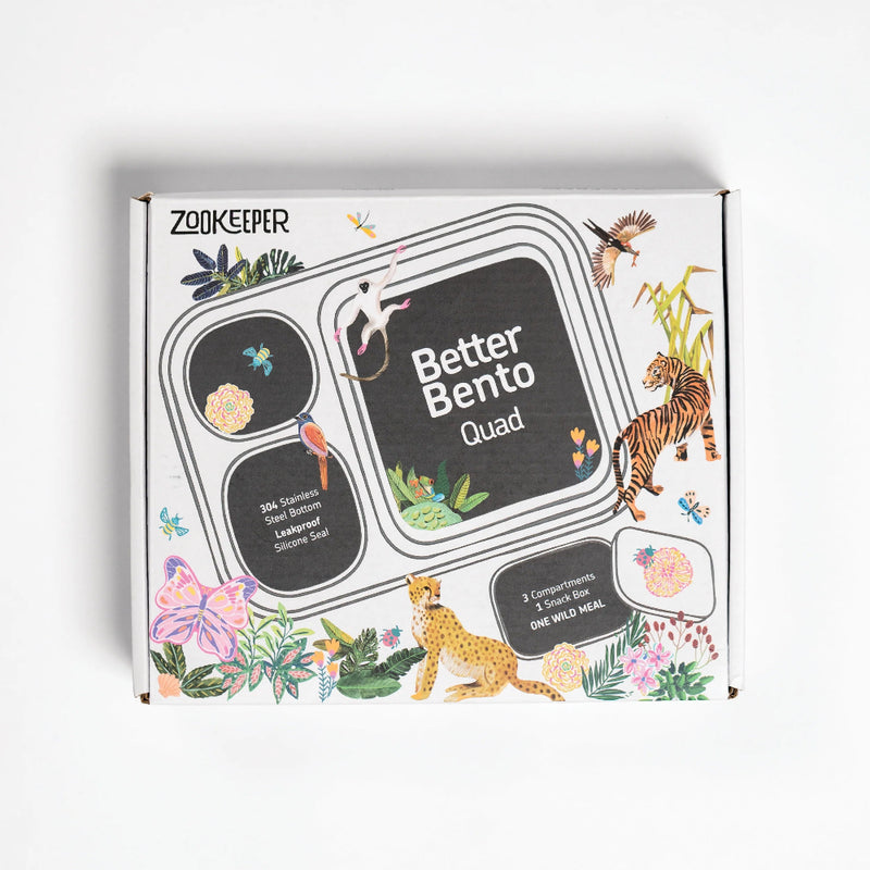 Zookeeper Better Bento Quad Boxes