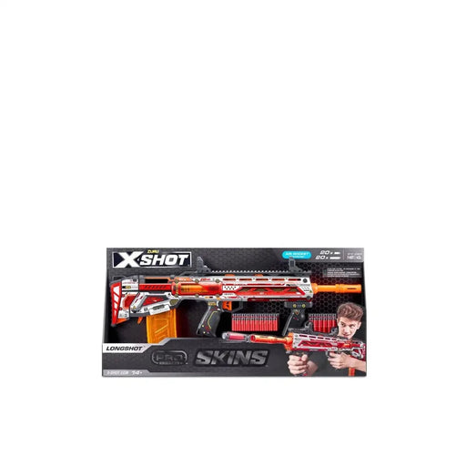 Zuru X-Shot SKINS Pro Series Longshot Foam Blaster with 40 Darts-Action & Toy Figures-Zuru-Toycra