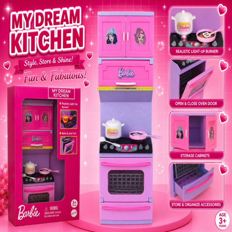 Karma Solutions Barbie My Dream Kitchen Set