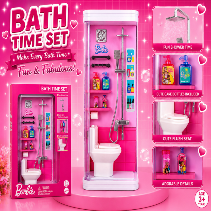 Karma Solutions Barbie Bath Time Set