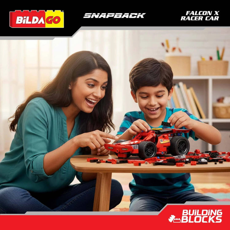 Bildago Snapback Falcon X Pull Back Racer Car (191 pcs)