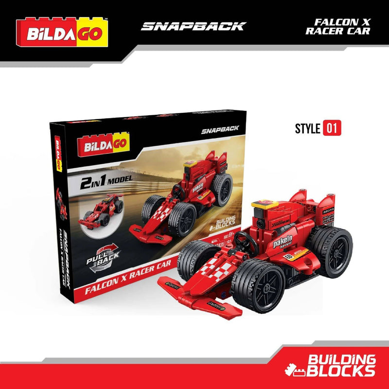 Bildago Snapback Falcon X Pull Back Racer Car (191 pcs)