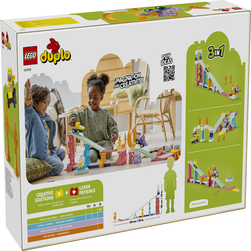 Lego 10478 Duplo 3 in 1 Creative Ramps With Vehicles (111 Pieces)
