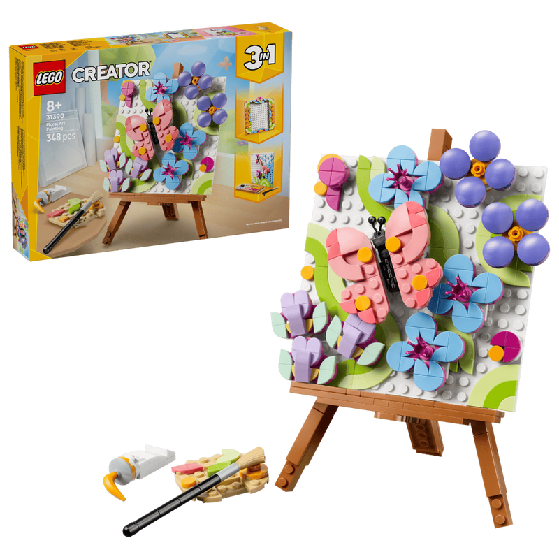 Lego 31390 Creator 3 In 1 Floral Art Decor Painting (348 Pieces)