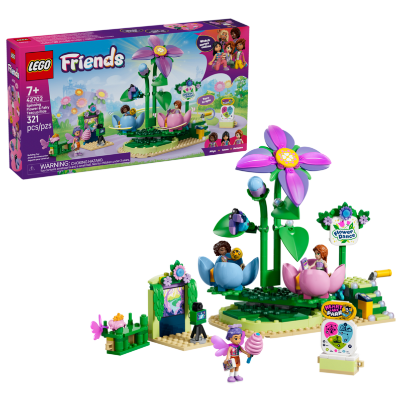 Lego 42702 Friends Spinning Flower & Fairy Teacup Ride (321 Pcs)