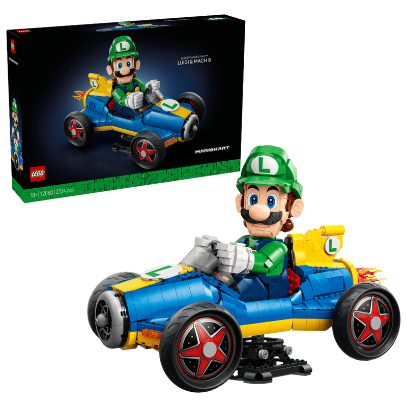 Lego 72050 Super Mario Mario Kart – Luigi & Mach 8 (2234 Pieces)