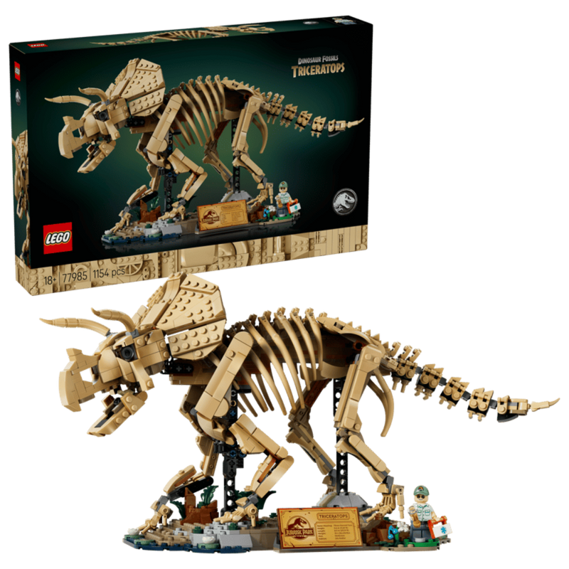Lego 77985 Jurassic World Dinosaur Fossils :Triceratops (1154 Pieces)