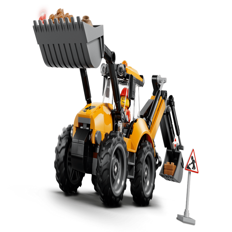Lego 60480 City Yellow Backhoe Loader (301 Pieces)