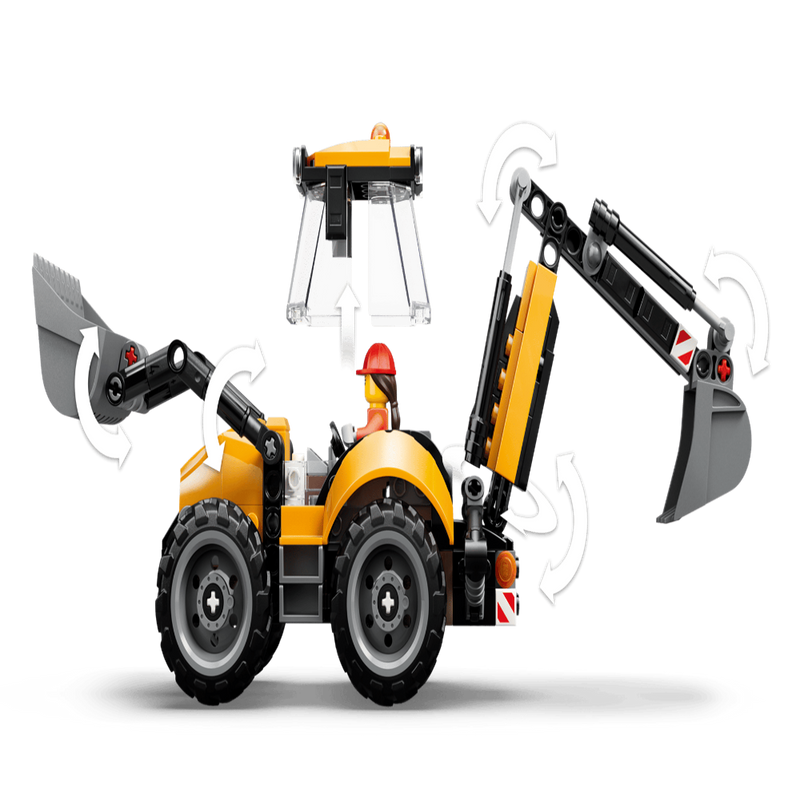 Lego 60480 City Yellow Backhoe Loader (301 Pieces)