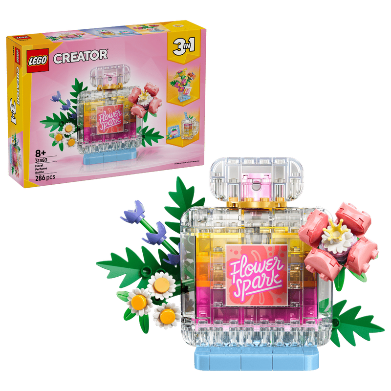 Lego 31383 Creator 3 In 1 Floral Decor Perfume Bottle (286 Pieces)