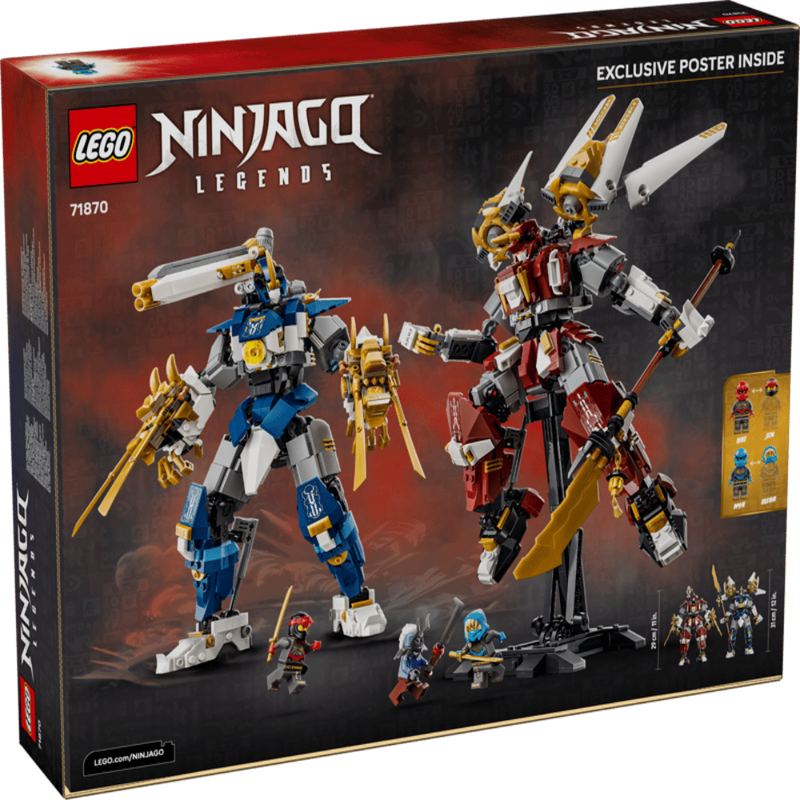 Lego 71870 Ninjago The Twin Titan Mechs (1707 pcs)