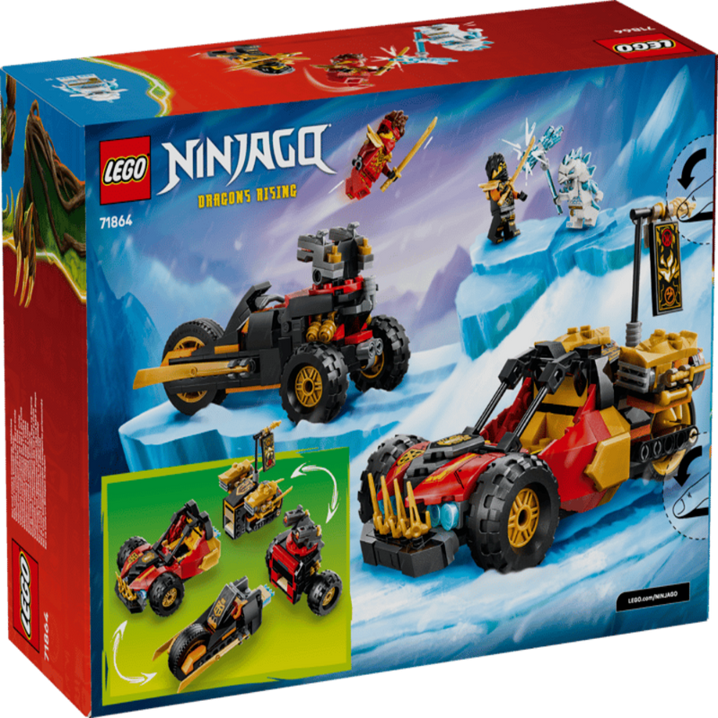 Lego 71864 Ninjago Kai and Cole's Combiner Vehicles (394 Pcs)