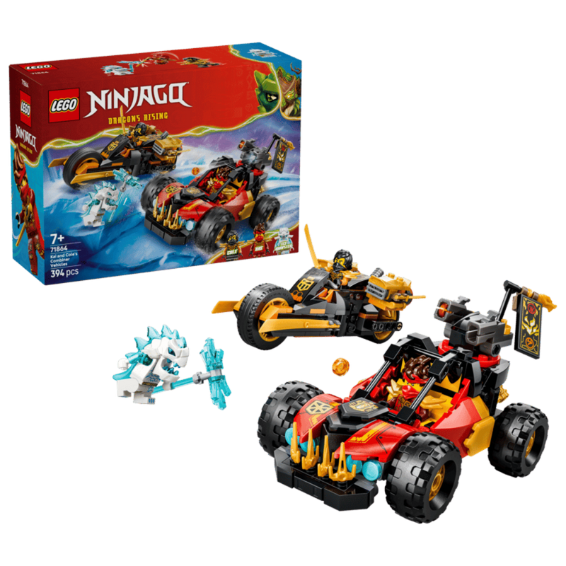 Lego 71864 Ninjago Kai and Cole's Combiner Vehicles (394 Pcs)