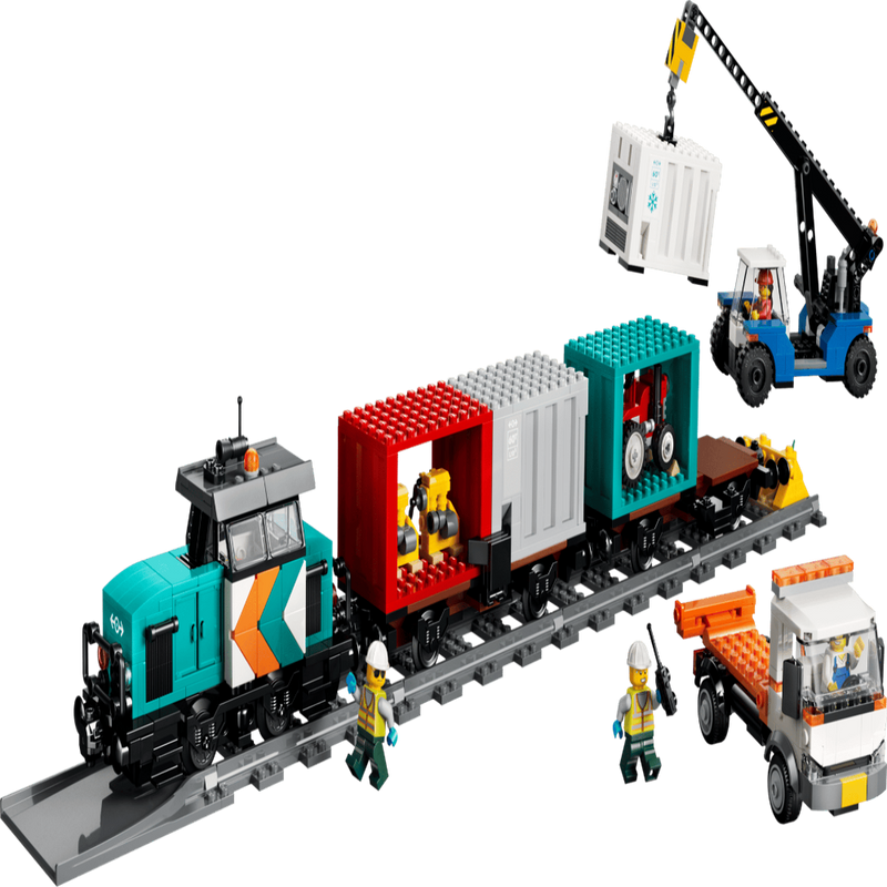 Lego 60509 City Harbor Freight Train With Crane & Truck (803 Pieces)
