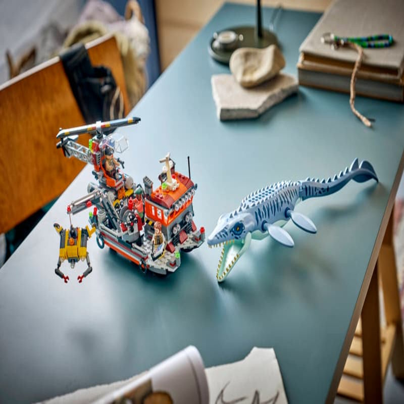 Lego 77983 Jurassic World Mosasaurus Dinosaur Boat Attack (703 Pcs)