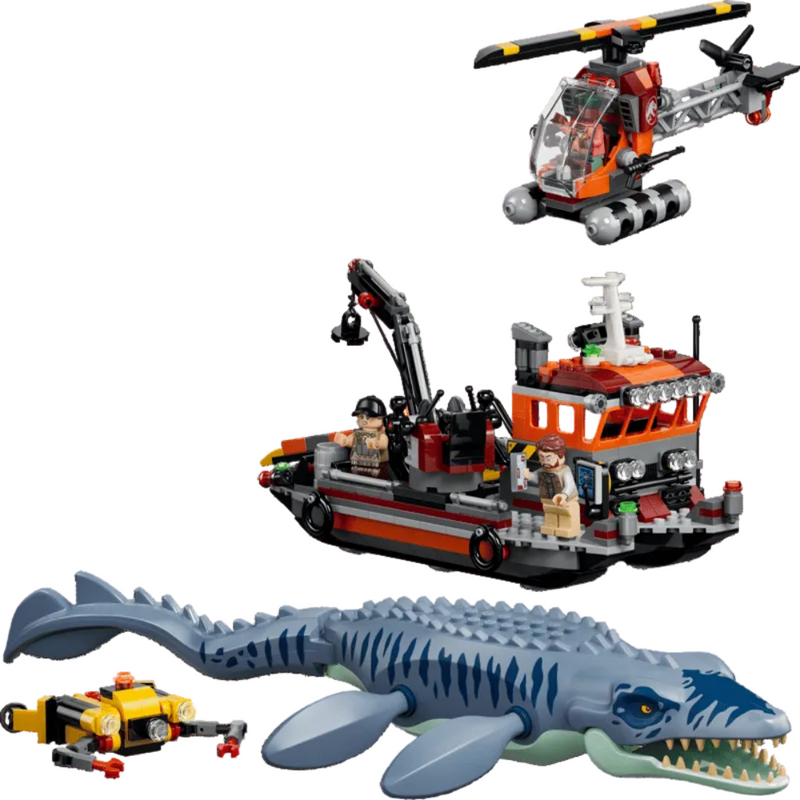 Lego 77983 Jurassic World Mosasaurus Dinosaur Boat Attack (703 Pcs)