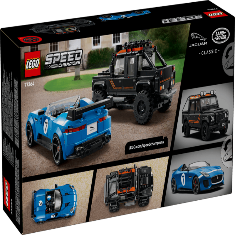 Lego 77264 Speed Champions Jaguar Project 7 &Land Rover Defender (740pcs)