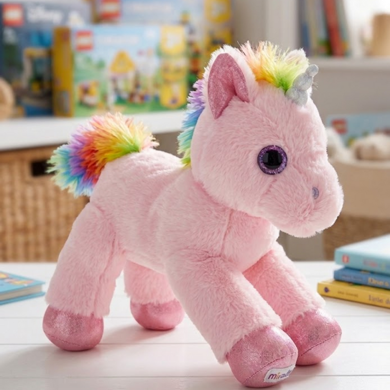 Mirada 40cm Unicorn With Light Toy-Pink