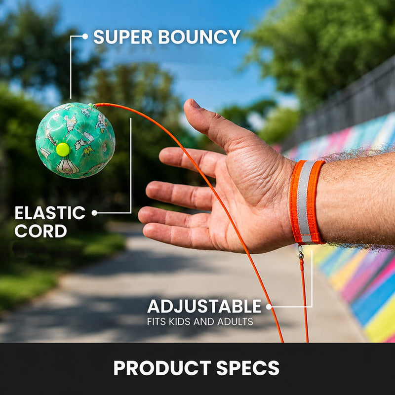 Shakti Toys Yo Yo Rebound Ball With Wrist Band