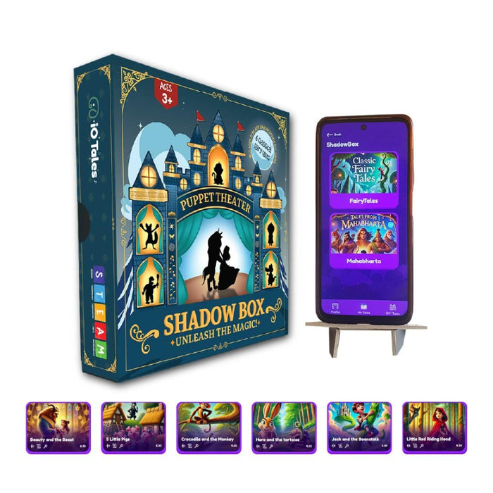 iO Tales Shadow Box Puppet Theater for Kids-Pretend Play-iO Tales-Toycra
