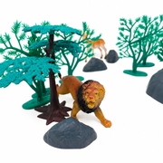 Open Ended Wild Animals Playset - 30 Pcs
