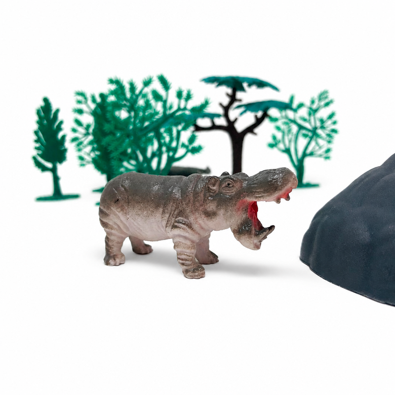 Open Ended Wild Animals Playset - 30 Pcs