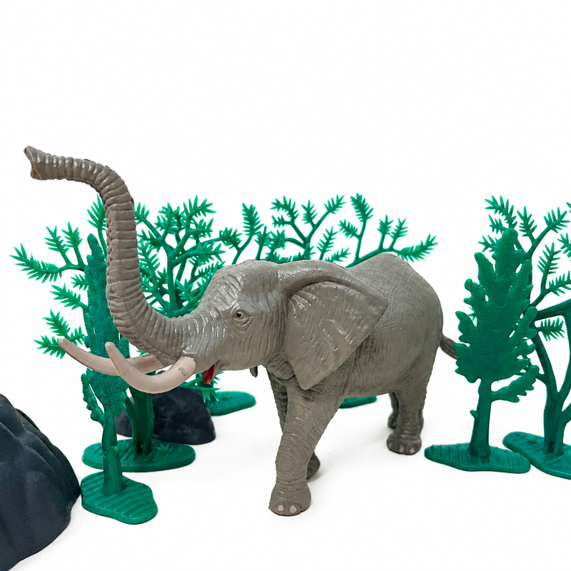 Open Ended Wild Animals Playset - 30 Pcs