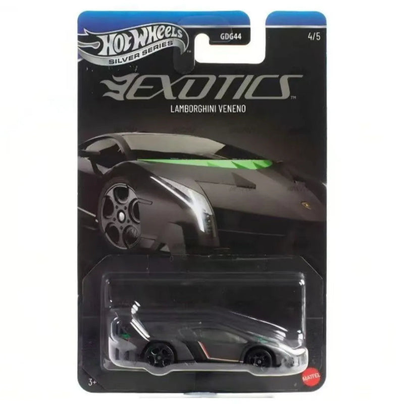 Hot Wheels Silver Series Exotics - Set of 5+Batman Collection Pack of 10 Cars