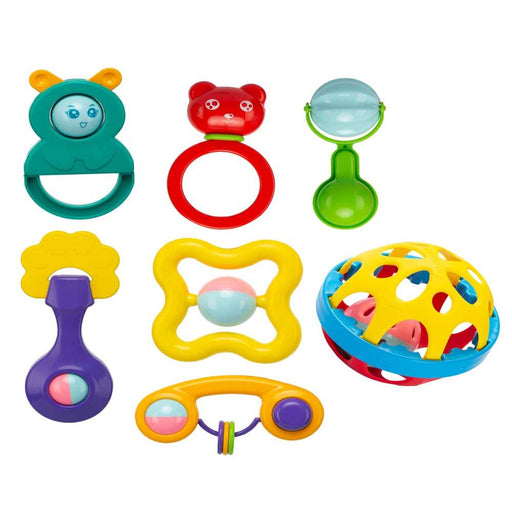 innovitoy 7 pc Rattle Set ( Multi Color)-Infant Toys-Innovitoy-Toycra